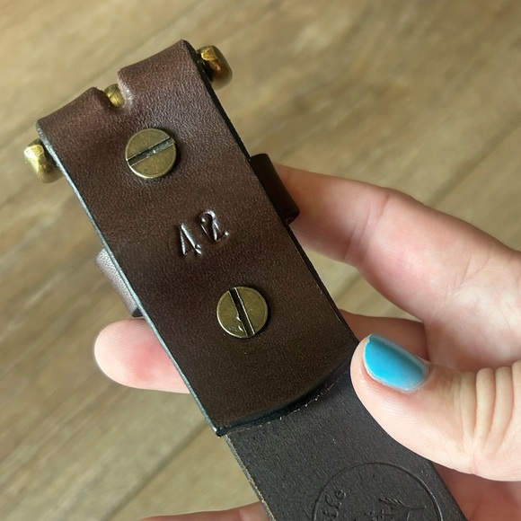 Gaucho Life Western Boho Multicolored Embroidered Cowhide Leather Belt SIZE 42 - Picture 7 of 10